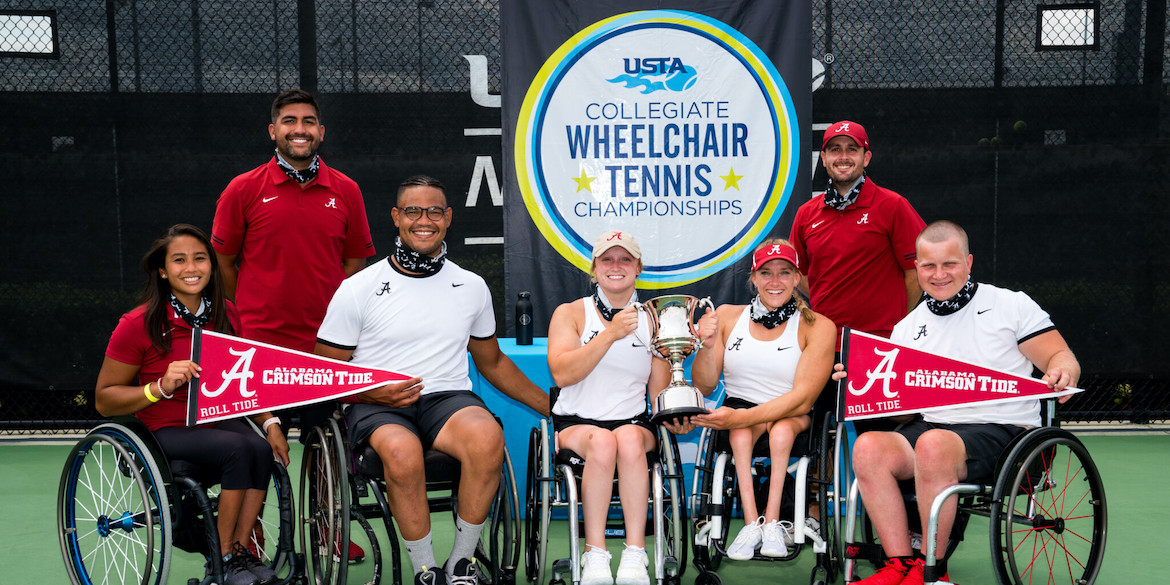 April 18, 2021 - Alabama came in first place in the USTA Collegiate Wheelchair Tennis Championships Finals at the USTA National Campus in Orlando, Florida.