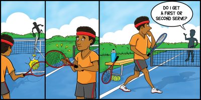 Visit the What's the racquet? page
