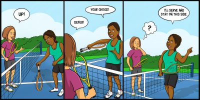 Visit the Deferring at the coin toss page