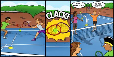 Visit the Doubles racquet clash page