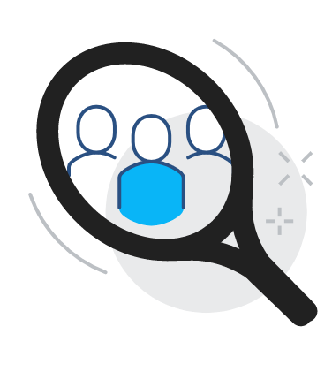 Icon of tennis players inside racquet.