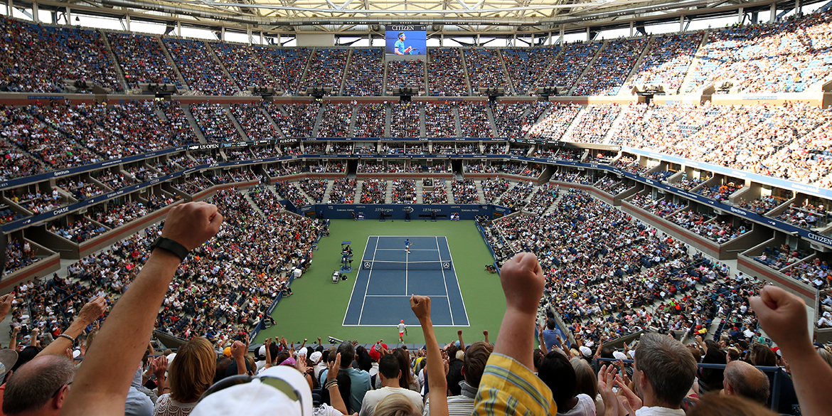 September 4, 2016 - General view during Rafael Nadal vs Lucas Pouille at the 2016 US Open at the USTA Billie Jean King National Tennis Center in Flushing, NY.