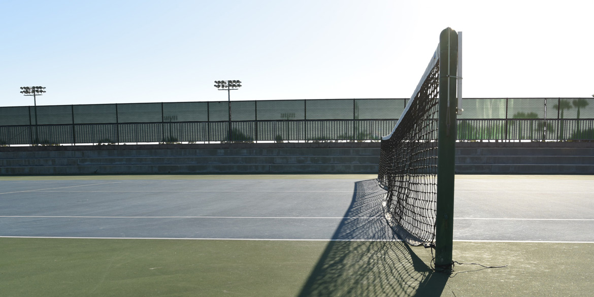 Tennis Court Side View
