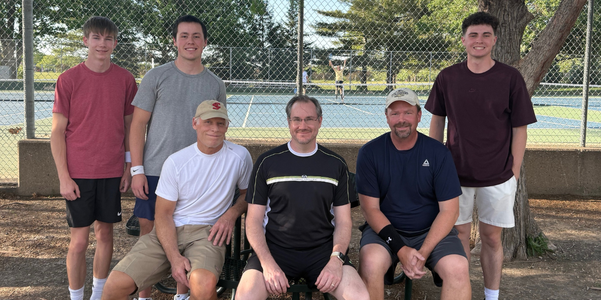 Kreg Green's USTA Nebraska 18 & Over 4.0 men's team featured three father/son doubles pairings in a match this season.