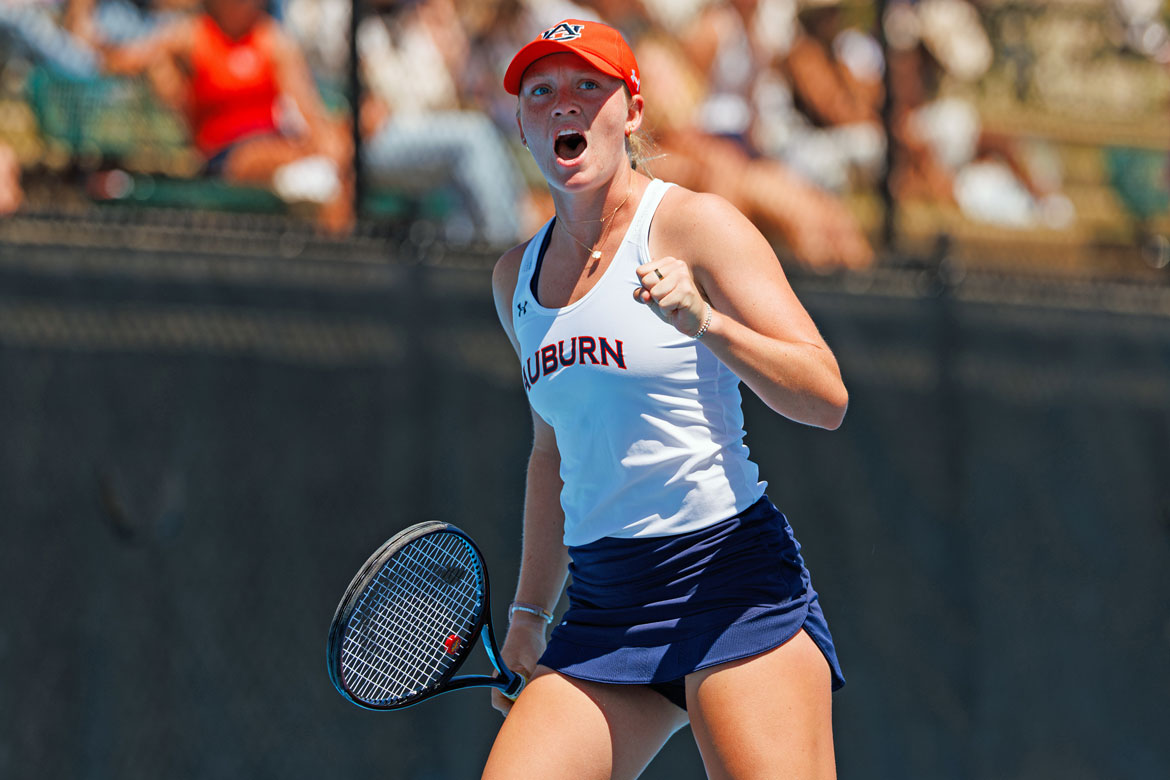 DJ Bennett reached the NCAA women's singles final in November. Photo courtesy of Auburn Athletics.