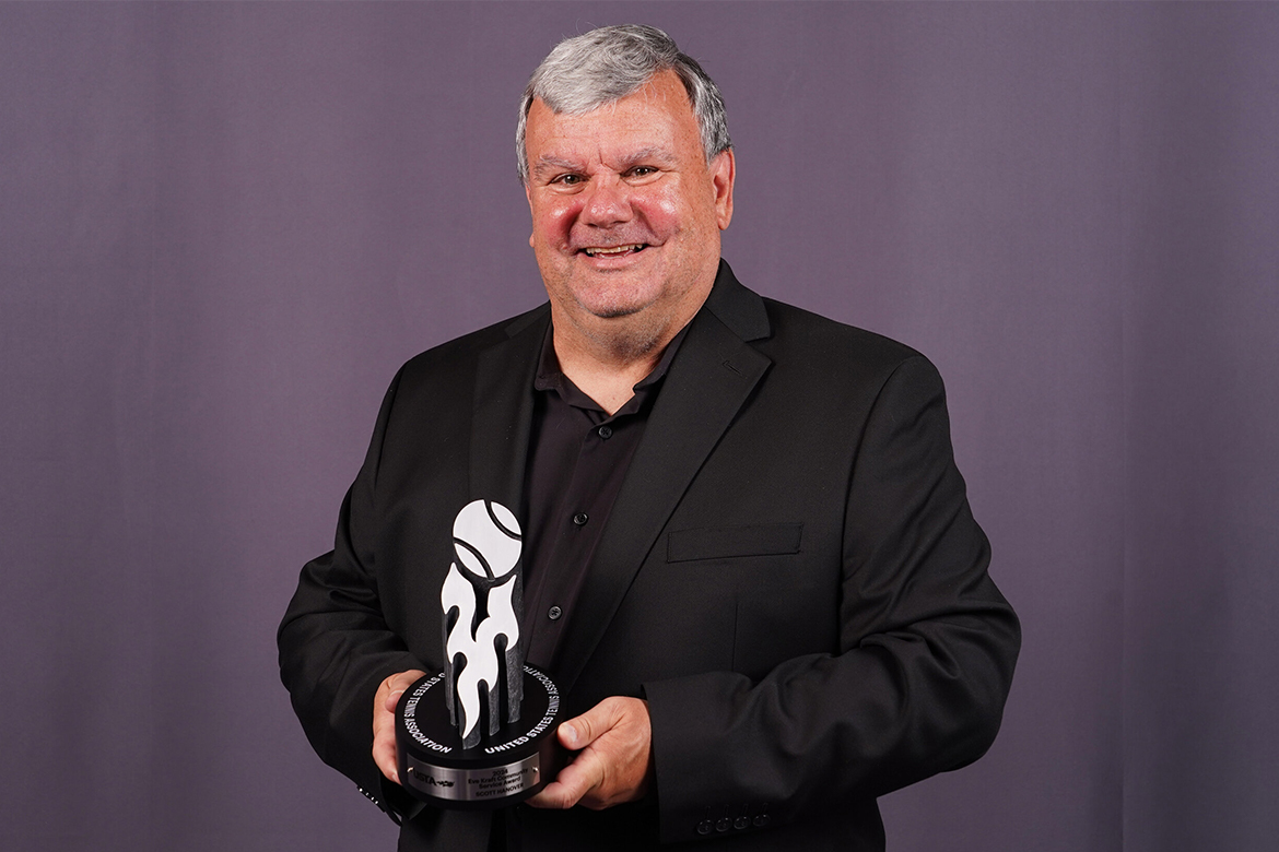 Scott Hanover poses with his trophy.