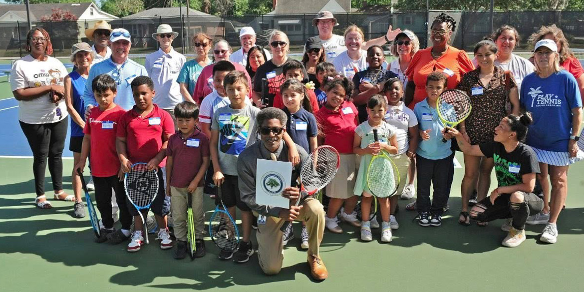  North Charleston, Mayor Reginald L. “Reggie” Burgess presented an official proclamation recognizing May as National Tennis Month.